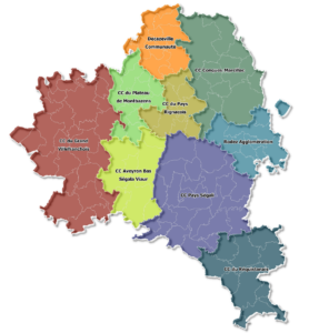 Carte du SCoT Ouest Aveyron
