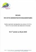 recueil des actes administratifs 1er sem 2019